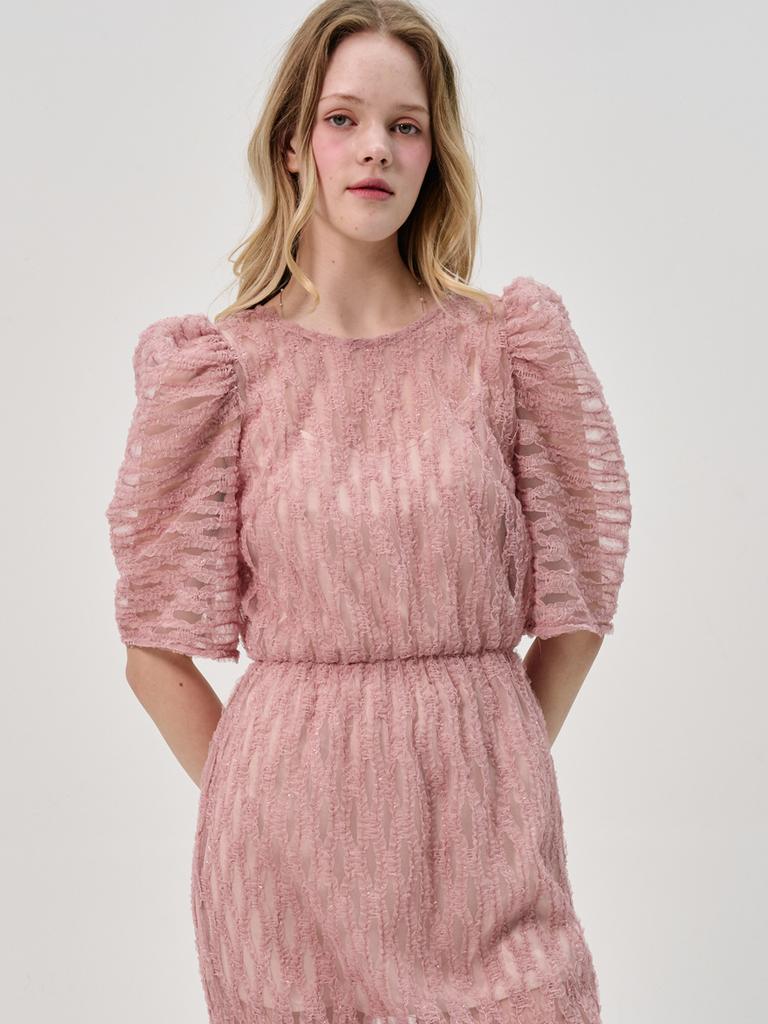 Sorry, Too Much Love Opera Lace Dress_Pink