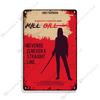 Kill Bill Classic Movie Bar Metal Poster Retro Poster Rusty Metal Plate Industrial Decor Metal Plaque Cafe Home Wall Plate