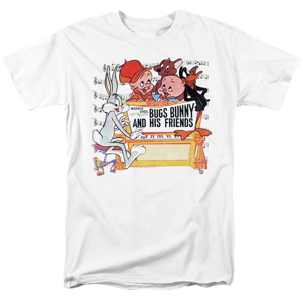 Looney Tunes Bugs And Friends Adult T-shirt XXL