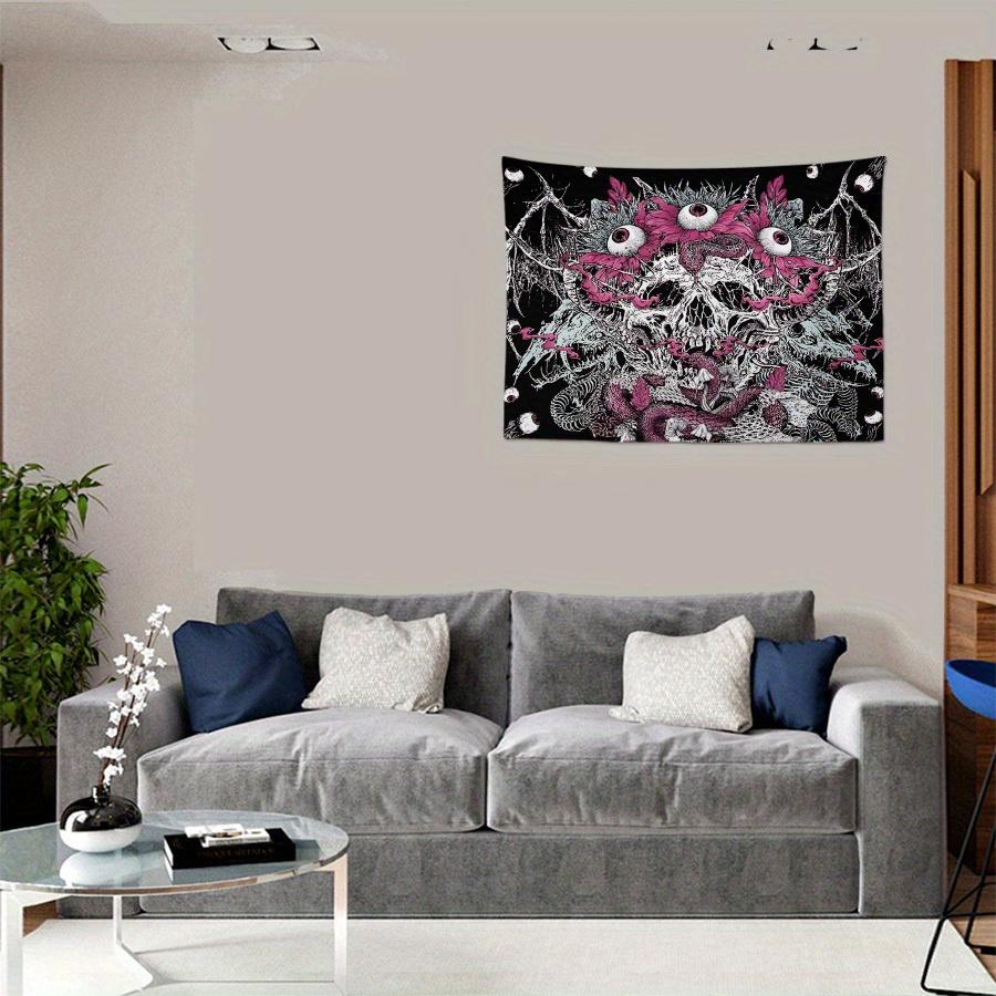 Eerie Monster Tapestry Gothic Horror Wall Art for a Spooky Dramatic Unique and Captivating Decor Statement