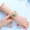 Women Dress Bracelet Watches Clock Relógio Fashion Rhinestone Square Small Dial Steel Band Ladies Watch Elegant