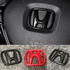 ABS Car Steering Wheel Emblem Sticker Accessories For Civic FIT Accord Prelude CRV 5th City CRZ CRX Jazz HRV Pilot Odyssey