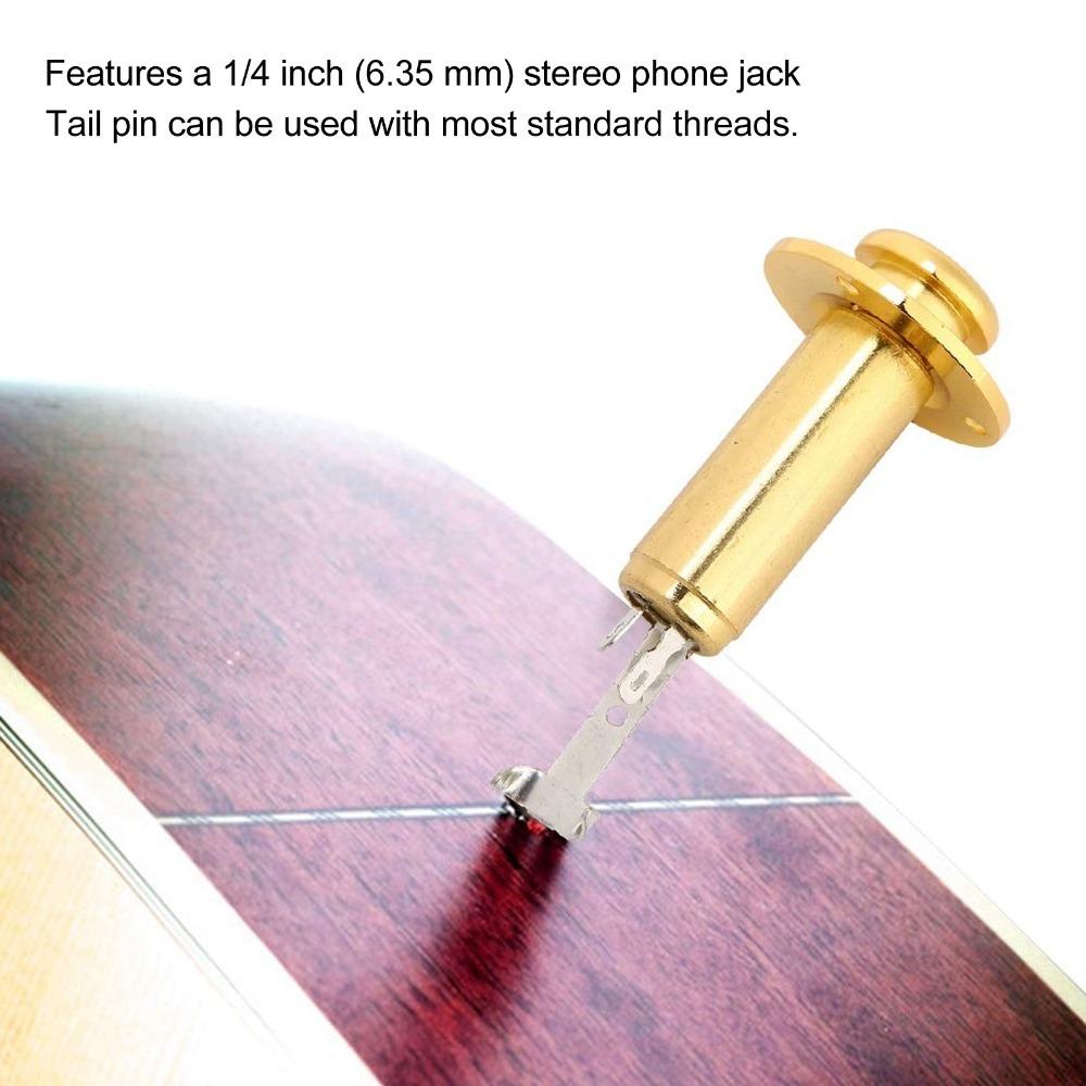 6.35mm Output Jack Socket Metal Electric Guitar Output Jack Endpin Output Jack Electric Guitar