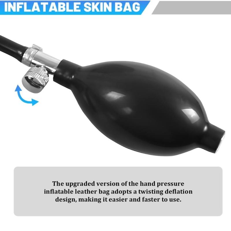 Car Fume Machine Intake Adapter with Expandable Rubber Bladder Car Consumption Link Tool Universal for Leak Detections
