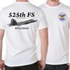525. Fs Bulldogs Staffel F22 Raptor Stealth Fighter T-Shirt 100% Baumwolle Rundhals Kurzarm Freizeit Unisex T-Shirt Größe S3XL
