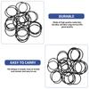 24 Pcs High Grade Iron Shower Curtain Rings Black Decorative Hooks Clips Curtain Rod Buckle Rings Household Accessories