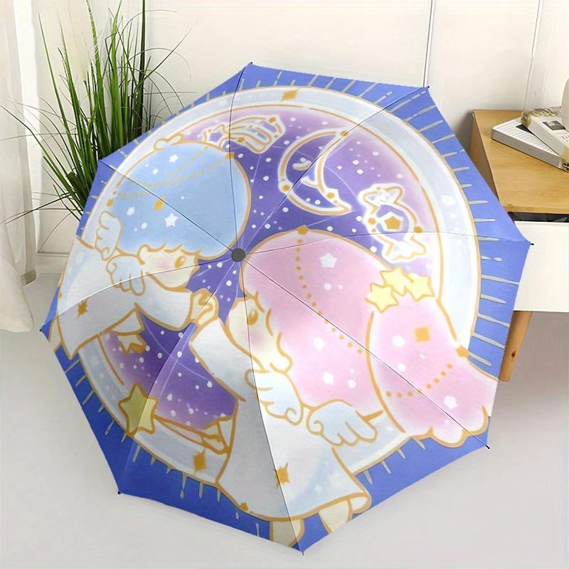 

1pc Twinkle Twin Stars Umbrella with Plastic Handle,Suitable for All Seasons Home Travel Outdoor UmbrellaSanlio030