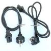 U-Shaped Three-Pin C15 Power Cord with 90-Degree Elbow, High-Temperature Resistant