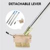 Ergonomic Stainless Steel Weeding Tool, Modulars Poles for Easy Adjustment Crack Weeder for Outdoor Groundskeeping