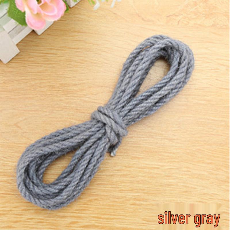 5mm Colored Sisal Rope for Cat Tree DIY, Handmade Hemp Rope for Ornaments, Tube Wrapping, and Flower Pot Decoration