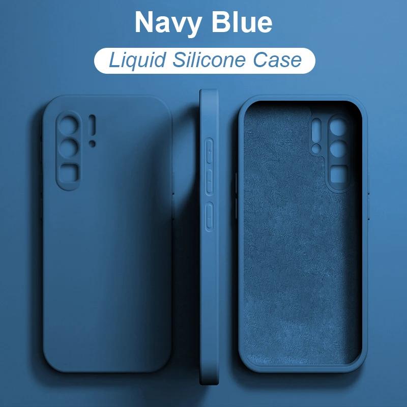 Per Huawei P30 P50 P40 P20 Pro Lite Custodia Quadrata in Silicone Liquido Custodie per Telefono Per Huawei Honor 50 60 Mate 30 20 Nova 9 Pro Cover