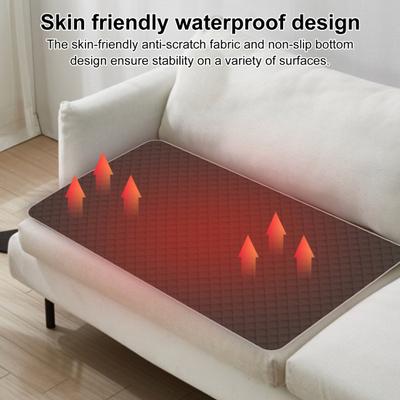 Electric Heating Pad 5V 4 Heating Blocks USB Type-C Powered Heated Cushion
