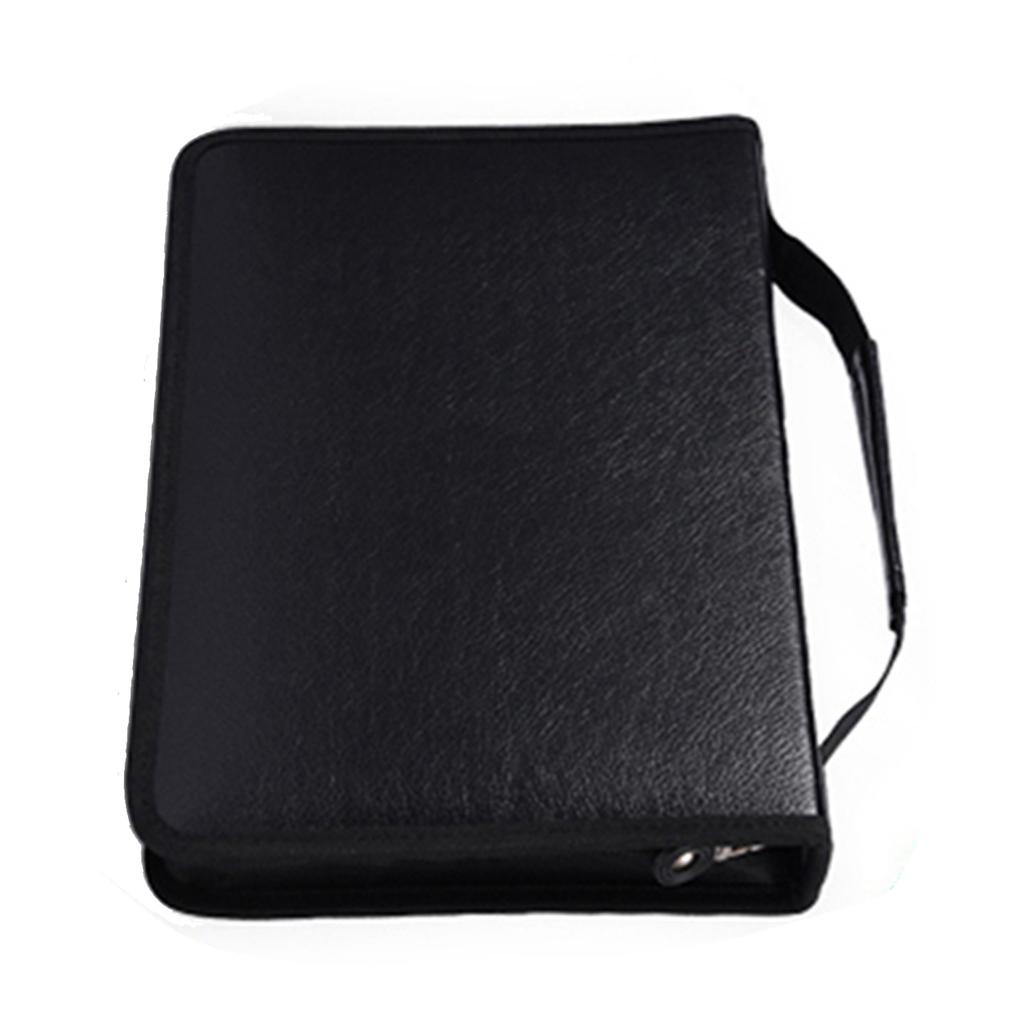 150 Slots Large Capacity PU Leather Fabric Pencil Case Zipper Pen Bag