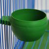 Bird Bowl Round Innoxious Plastic Practical Bird Feeder for Parrot