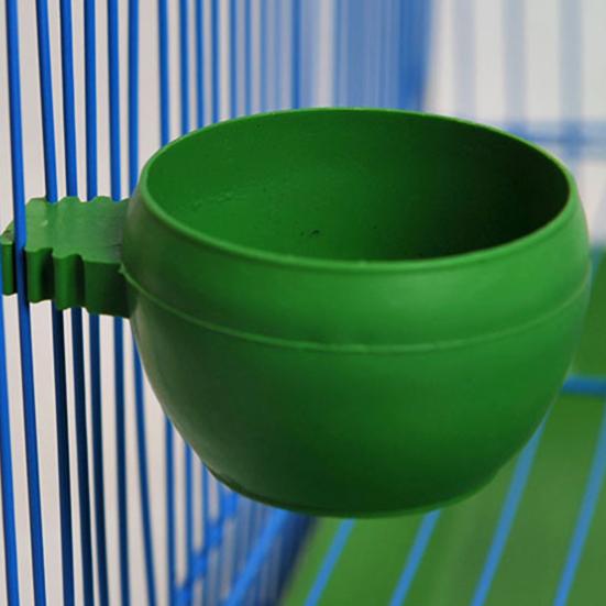 Bird Bowl Round Innoxious Plastic Practical Bird Feeder for Parrot