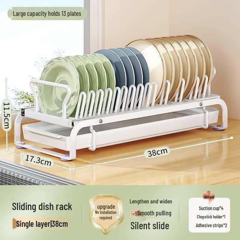 Youshu Wall-Mounted Pull-out Dish Drying Rack