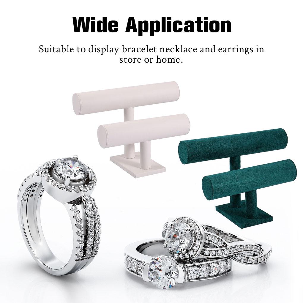 Jewelry Display Stand Double-layer Organizer Showcase Rack Practical Holder Large Space Accessories Shop Store