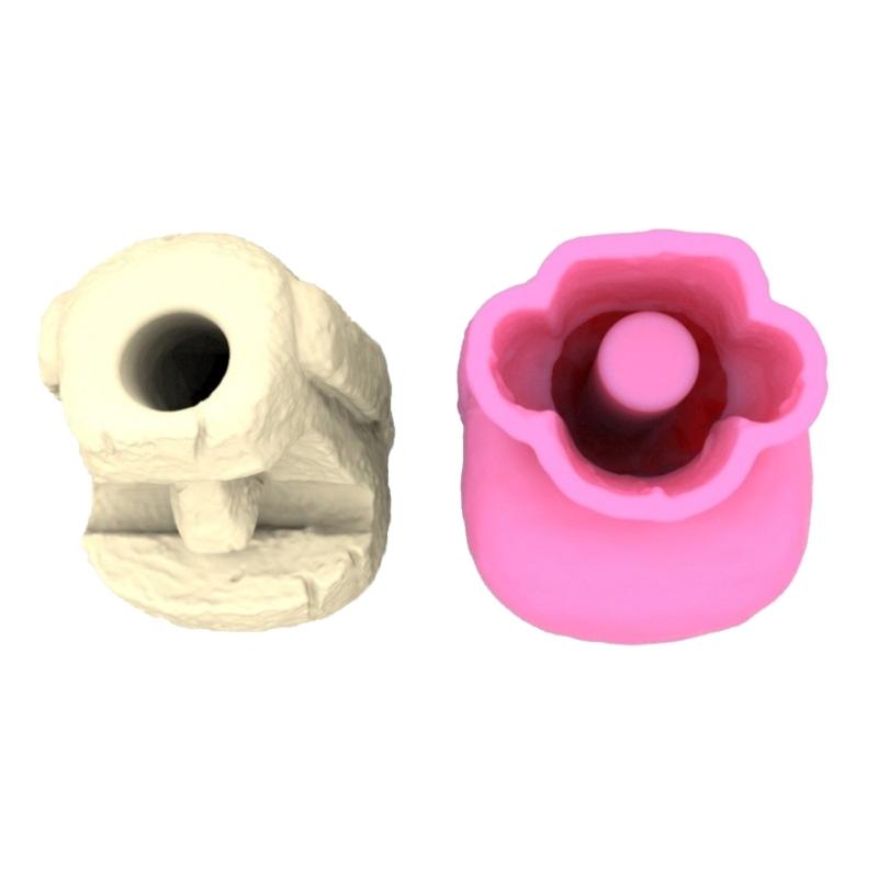 Candles Holder Resin Mold,Gypsum Flower Pot Silicone Molds Doll Epoxy Resin Casting Molds for DIY-Jewelry Storage Box