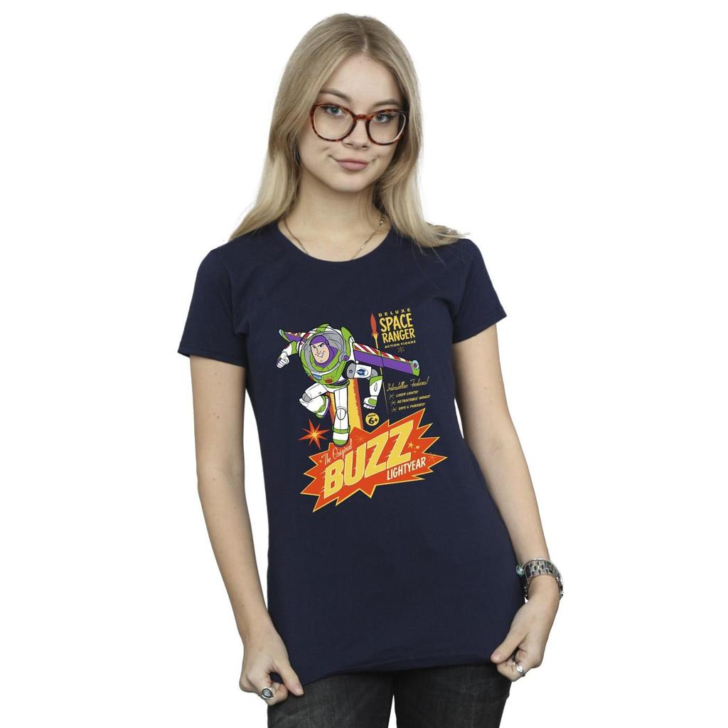Disney Womens/Ladies Toy Story Buzz Lightyear Space Cotton T-Shirt