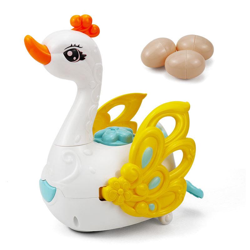 Egg-Laying Little Swan Playhouse Toy Electric Universal Walking Fun Electric Children's Musical Educational Toy