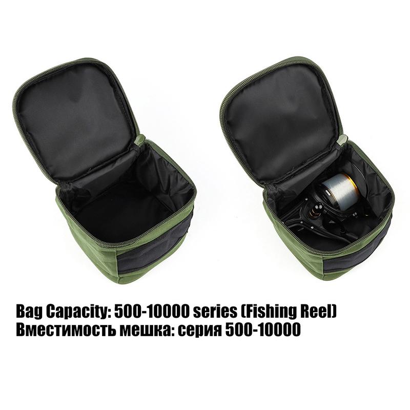 Fishing Bag Fishing Reel Storage Bag Carrying Case For 500-10000 Series Spinning Oxford Fishing Reels Lure Gear Carrying Case