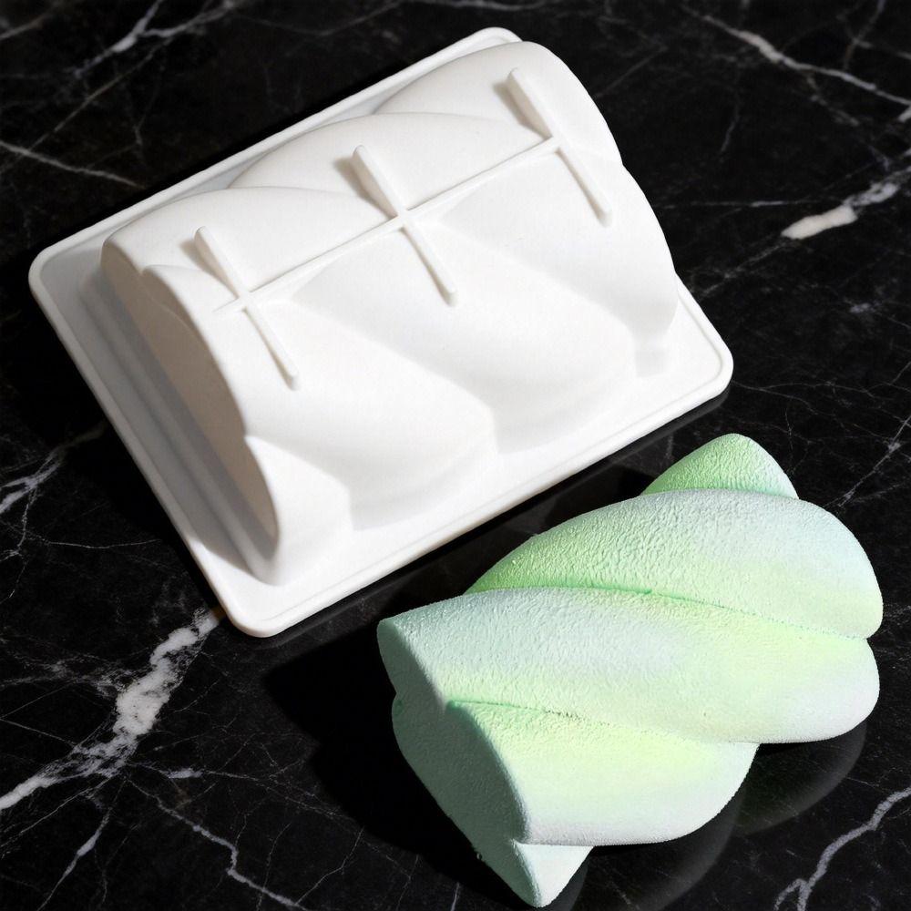 Twisted Hemp Pattern Cotton Candy Cake Mold Food-Grade Silicone Dessert Baking Tools  Universal