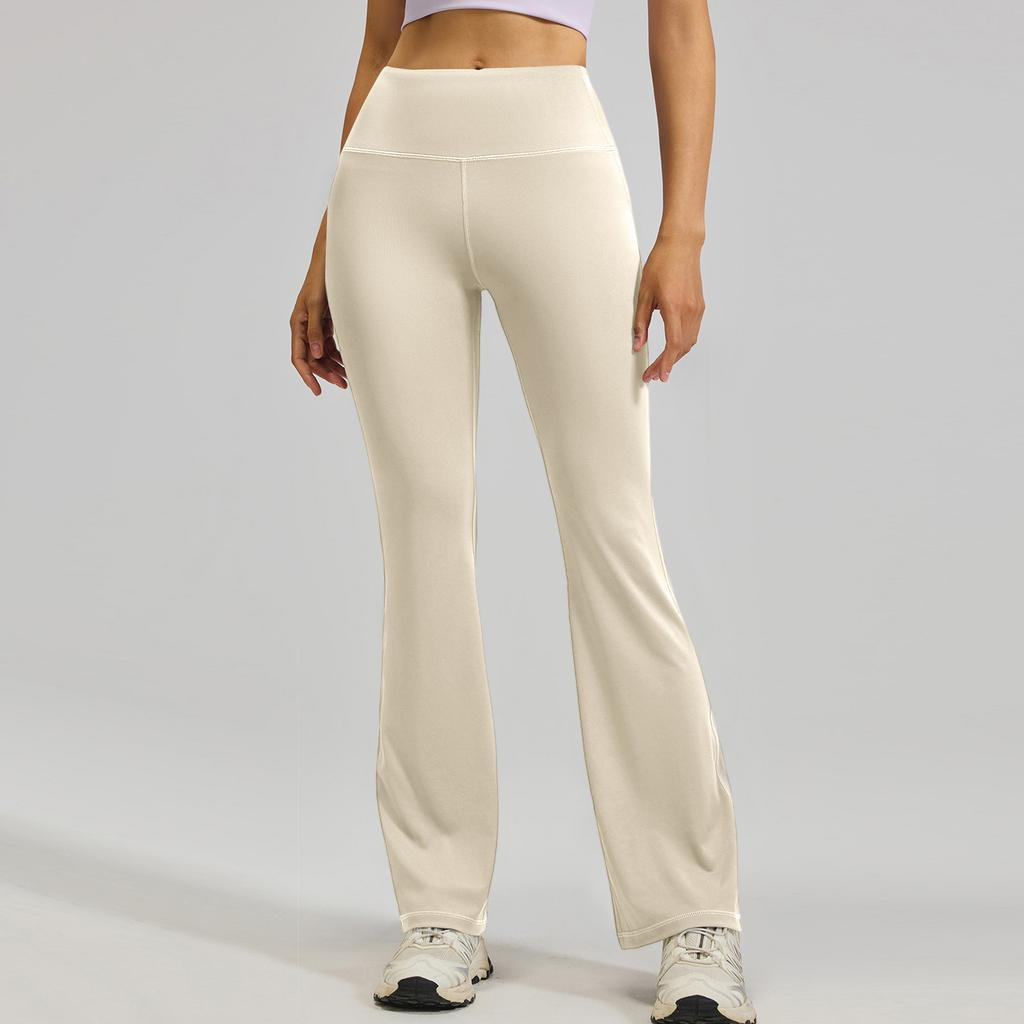 Womens Pants Casual Pants With Pockets Pull Flare Slacks High Waist Stretchy Trousers