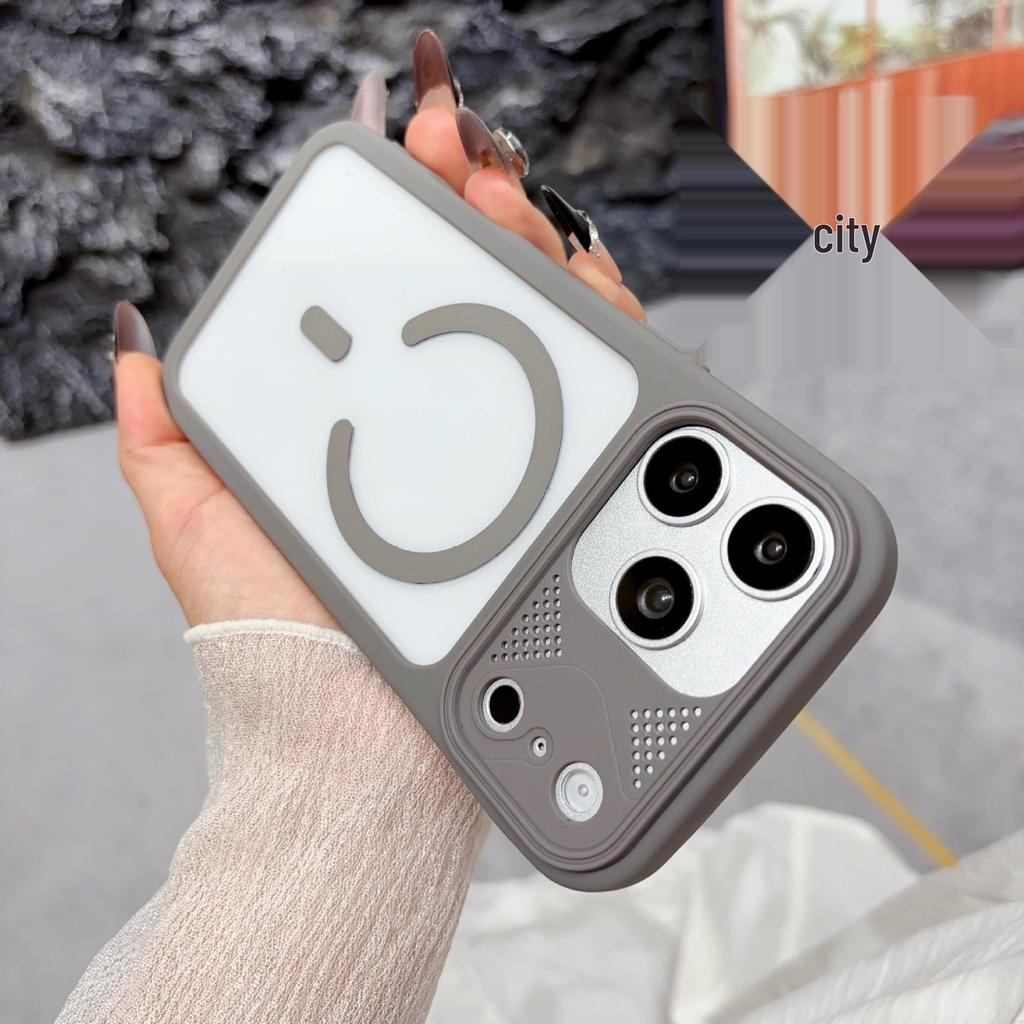 iPhone 17 Pro Max Magnetic Skin-Feel Transparent Drop-Proof Case