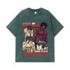 275 GSM Washed T-shirts 100% Cotton Baki V5 Ohma Print Unisex Heavy Cotton T Shirt