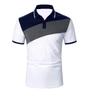 Men's Summer Short Sleeve Mantra Colored Polo Shirt, Men's Slim Suitable for Sports Golf Course