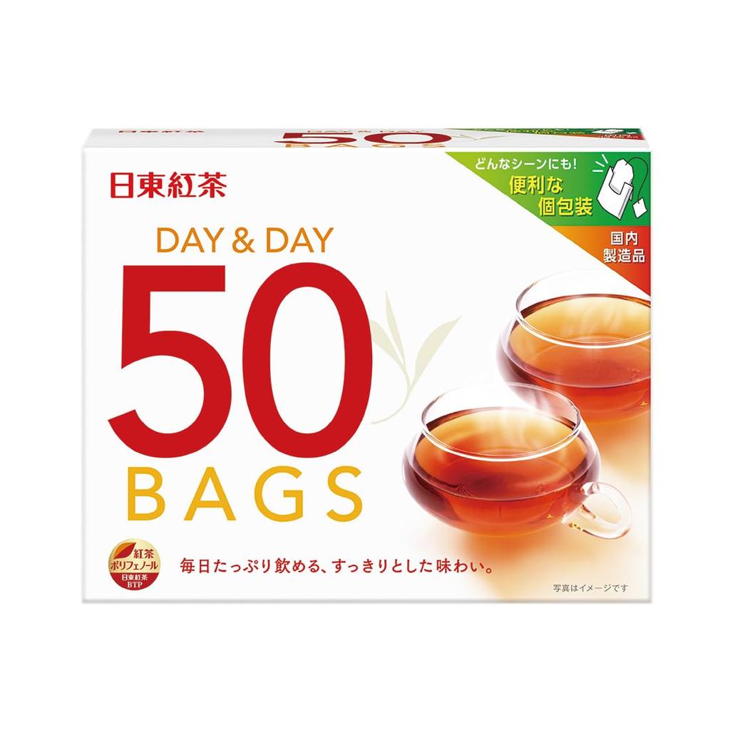 Nitto Tea DAY&DAY Tea Bags, 50 bags