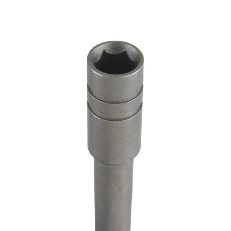2Pcs Magnetic Extension Rods Round Flat Adapter 83mm Steel Tool for Mechanics and Projects