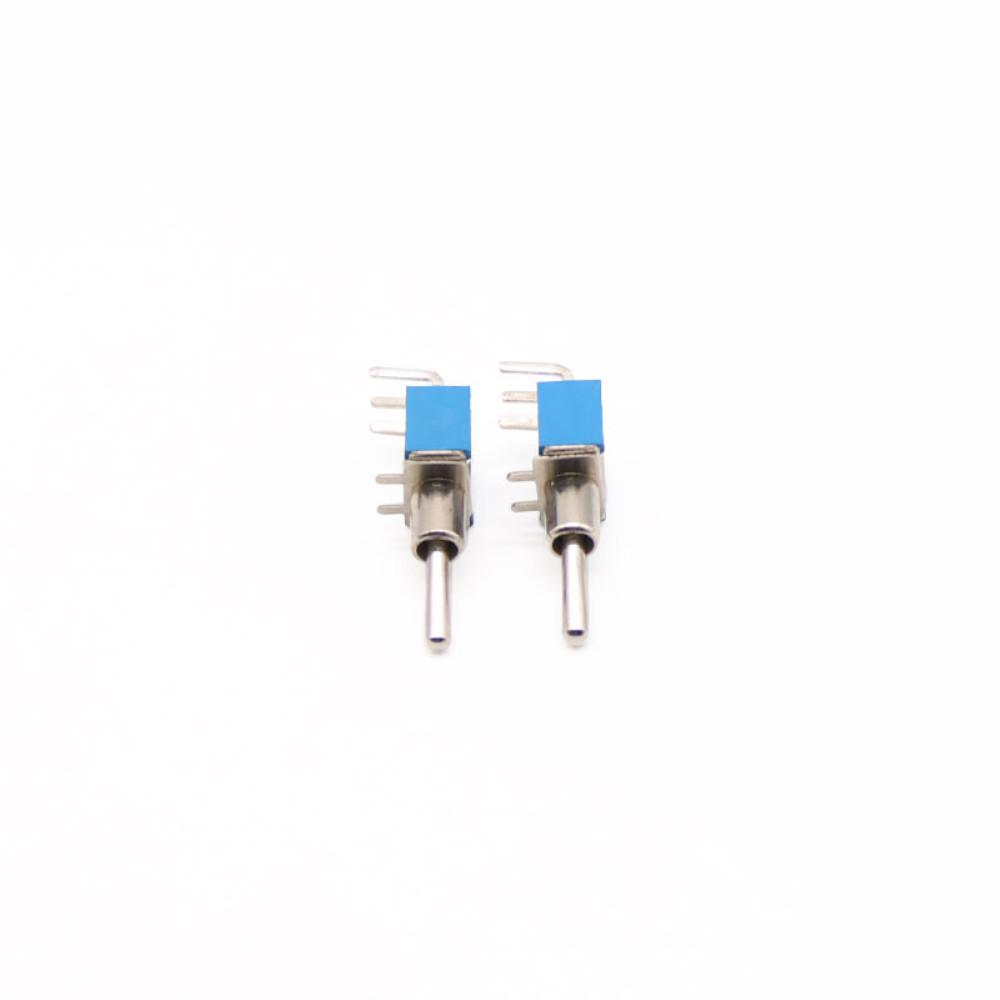 6A/250VAC On/on 2 Way SPDT Right Angle 3 Pins PCB Mount Toggle Switch