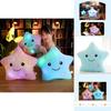 Luminous Glowing Led Colorful Stars Cushion Plush Toy Pillow For Kids' Rooms