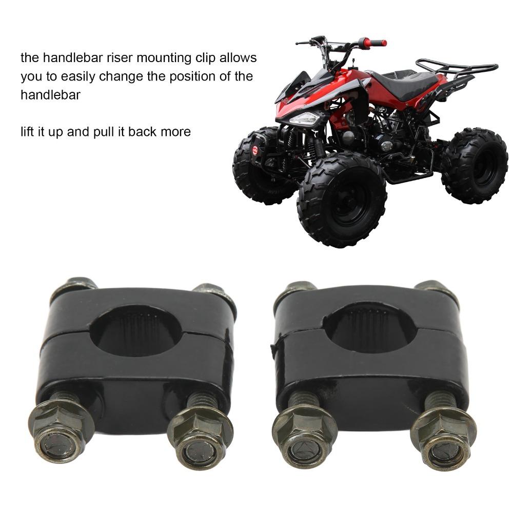 2pcs Single Hole Handlebar Mount Bracket 22mm Diameter Universal Handlebar Risers  For Dirt Bike