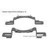 Fog Light Brackets for JK Wrangler 10th Anniversary Bumper - 4-inch Spotlight Mount