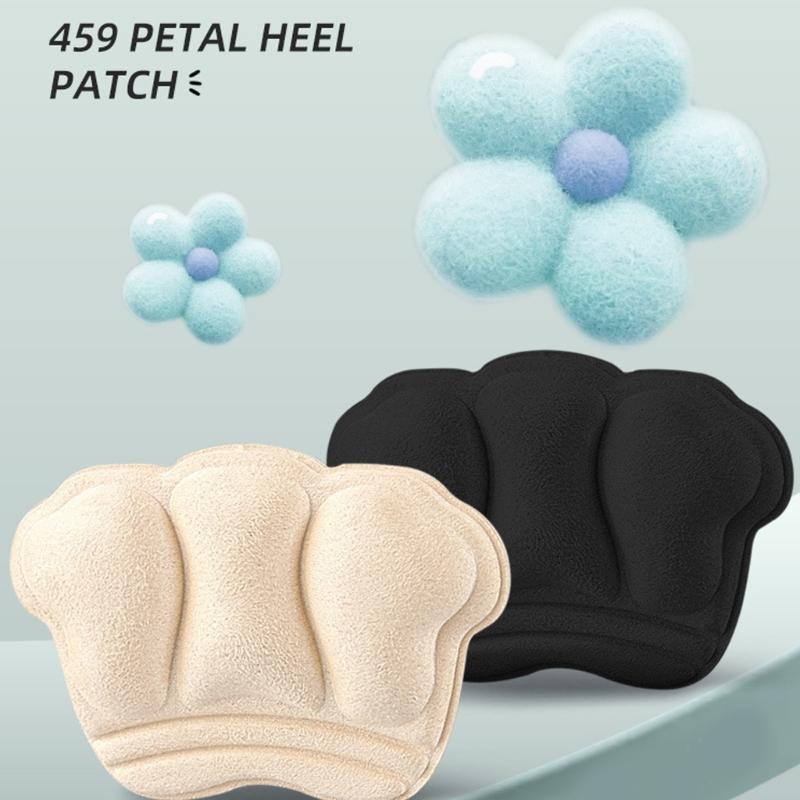 4Pairs Anti Blisters High Heel Protectors Adhesive Shoe Inserts Pad Sponge Cushioned Heel Grip For Leather Shoe Sneakers