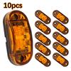 10 Pack Durable Led Side Marker Lights for Trailer Trucks Caravan Side Clearance Marker Light Lamp Led Yellow 12V 24V LED