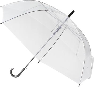Midori Sansho Transparent Vinyl Jump Black Hand Rib 65cm Umbrella, Umbrella, #408