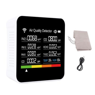 Air Quality Detector for Tuya 14 In 1 Professional Indoor Air Quality Meter Accurate Sensor PM2.5 Display Smart
