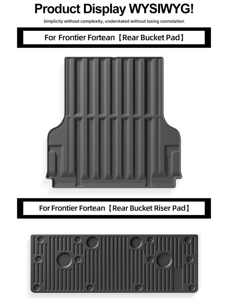 Nissan Frontier 2022-2024 TPE Rear Floor & Trunk Mats