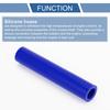 X AUTOHAUX 1pcs 18mm/0.71" ID 150mm/5.91" Length 0 Degree Blue Car Silicone Hose Hose Universal