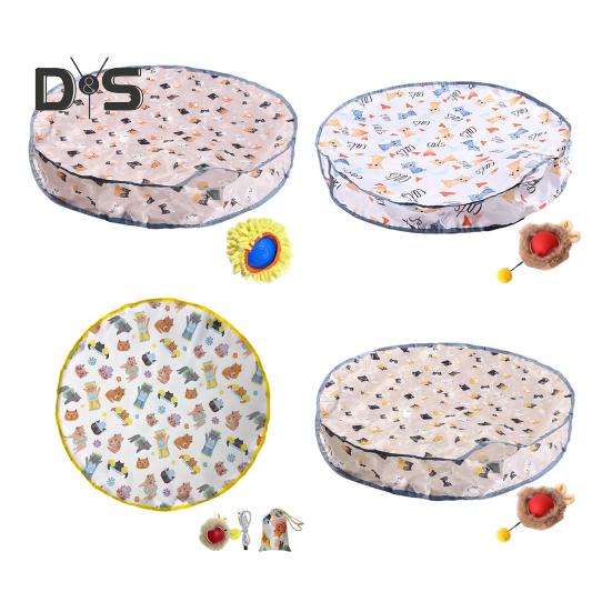 Διαδραστικά Παιχνίδια Γάτας για Γάτες Εσωτερικού Χώρου Μπάλα Γρήγορης Κύλισης Παιχνίδι Κρυφτού Παιχνίδια Μπάλες Γάτας με Πατάκι Παιχνιδιού 28 Ιντσών Διασκέδαση Γάτας Εσωτερικού Χώρου