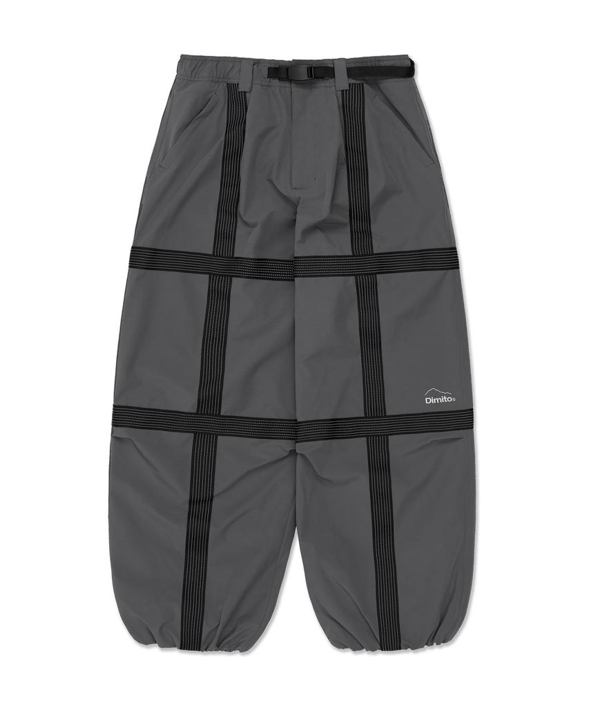 DIMITO Reflective Line Banded Pants (Wide Fit Lv.2) Cool Gray