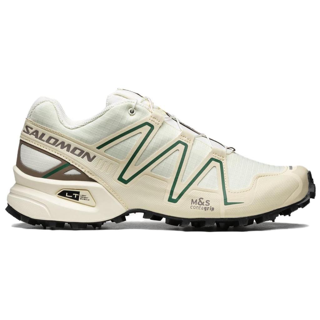 SALOMON Speedcross 3 Comfortable Round Toe Mesh Low Top Trail Running Shoes Unisex Vanilla L47284000