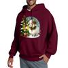 Men's Hooded Sweatshirt, Contrasting Color Sweatshirt, Sports   Casual Jacket