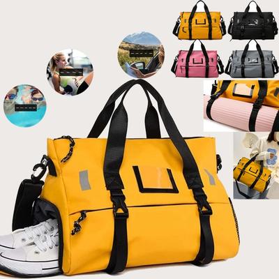 Spor Salonu Spor Çantası Hafif İçme Spor Spor Çantası Omuz Çantaları Büyük Kapasiteli Spor Seyahat Spor Çantaları Çok Fonksiyonlu Varil Çantası Gym Fitness Holdall