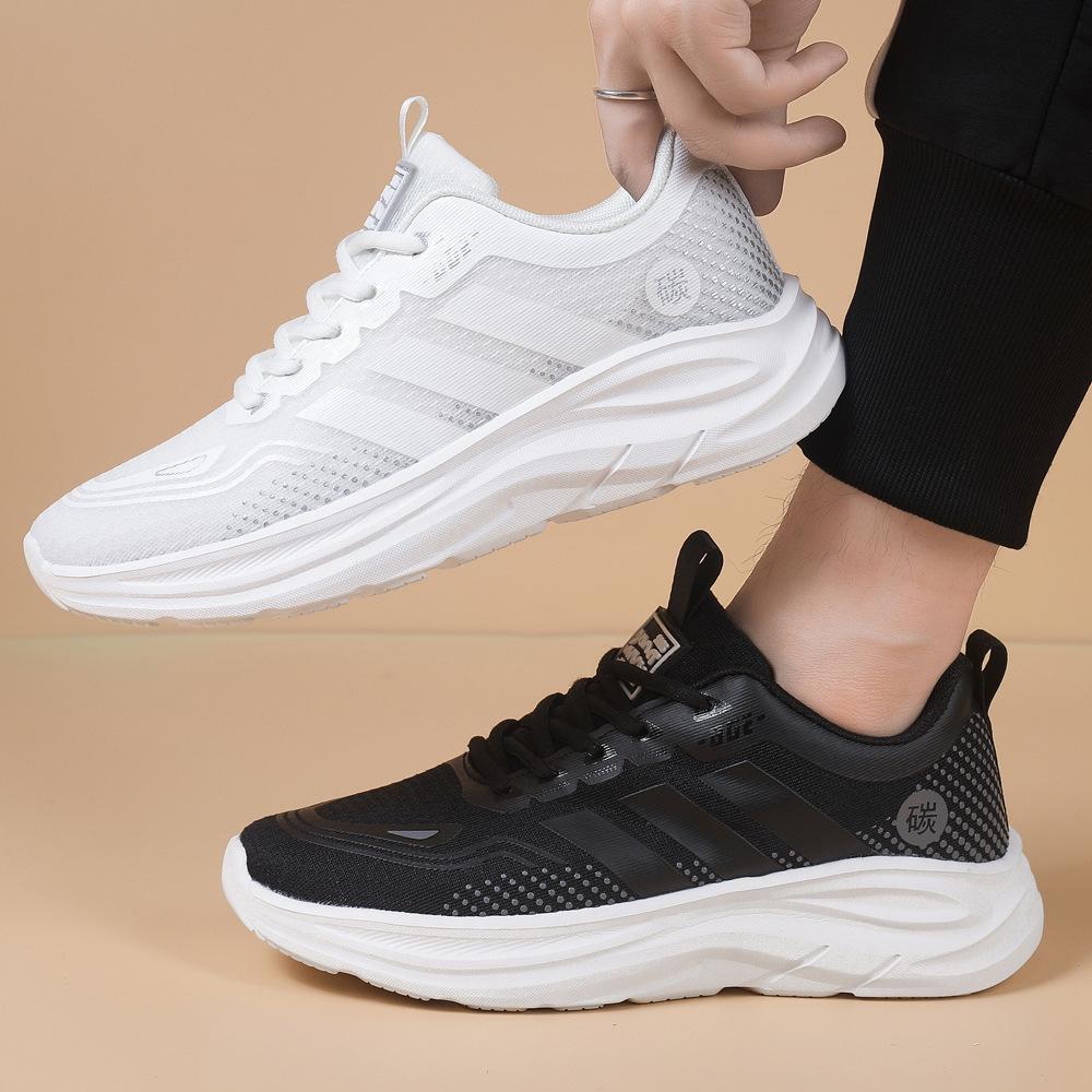 New sports shoes lightweight couple running shoes comfortable soft sole mesh breathable running shoes