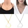 Stainless Steel Belorussia Map Pendant Necklace Belorussia Jewelry With Chain for Men Women Girls Unisex 2 Colors
