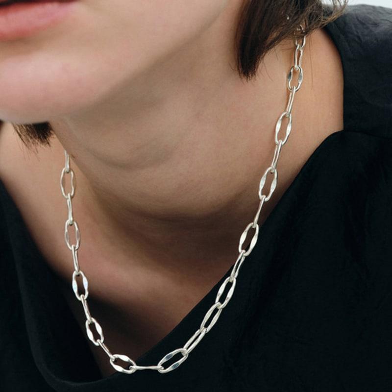 Another Layer New Circle Necklace (silver925)